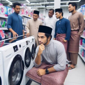 lelaki memilih washing machine terbaik