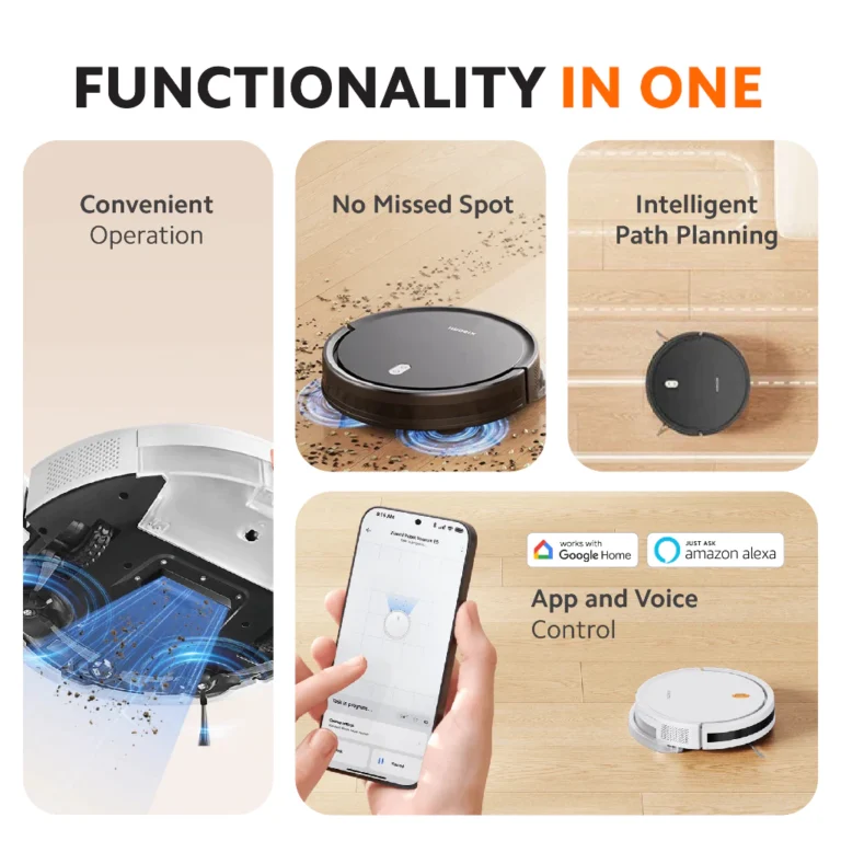 Xiaomi E5 robot vacuum functions